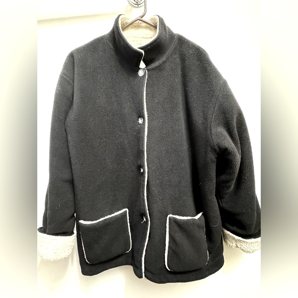 Willi Smith women’s Fleece Mid Length Coat / Jacket Size XL